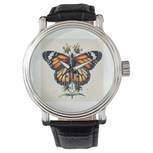 Monarch butterfly 150624IREF111 - Watercolor Watch