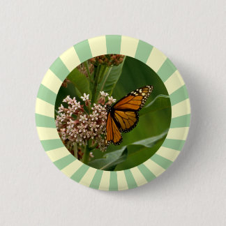 Monarch Butterfly 6 Cm Round Badge