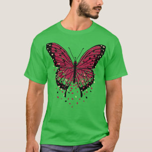 Monarch Butterfly Autumn Leaves Viva Magenta by To T-Shirt