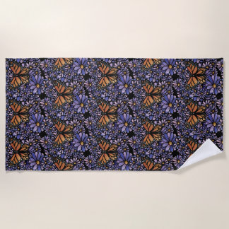 Monarch Butterfly Beach Towel