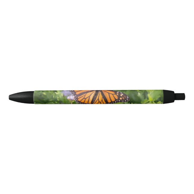 Monarch Butterfly Black Ink Pen (Front)