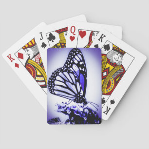 Monarch Butterfly, Blue Playing Cards