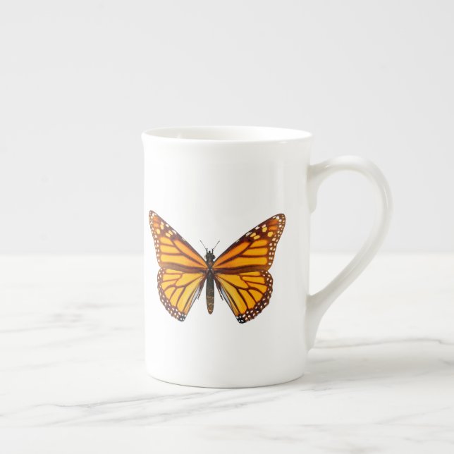 Monarch Butterfly Bone China Mug (Right)