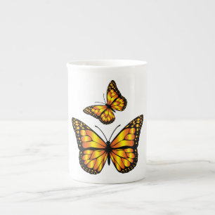 MONARCH BUTTERFLY BONE CHINA MUG