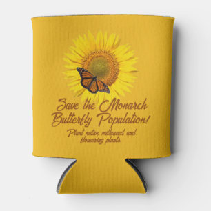 Monarch Butterfly Can Cooler