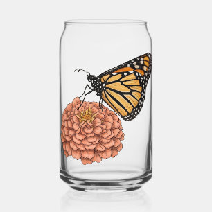 Monarch butterfly can glass