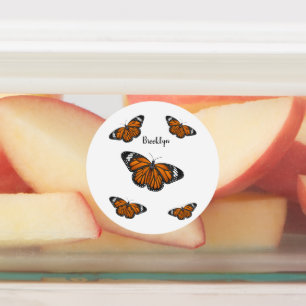 Monarch butterfly cartoon illustration