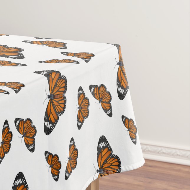 Monarch butterfly cartoon illustration  tablecloth (In Situ)