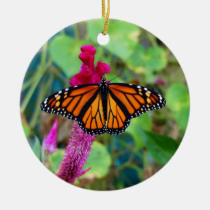 Monarch Butterfly Ceramic Tree Decoration