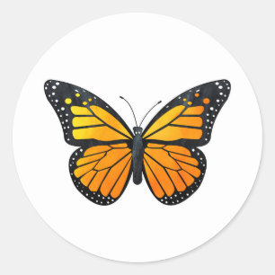 Monarch Butterfly Classic Round Sticker