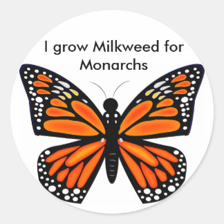 Monarch Butterfly Classic Round Sticker