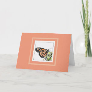 Monarch Butterfly (Colorized) Card
