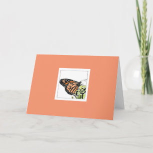 Monarch Butterfly (Colourized) Card