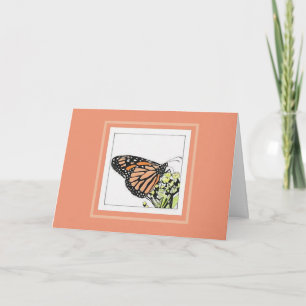Monarch Butterfly (Colourized) Card