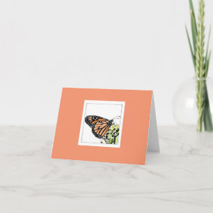 Monarch Butterfly (Colourized) Card