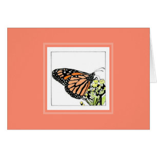 Monarch Butterfly (Colourized) note card