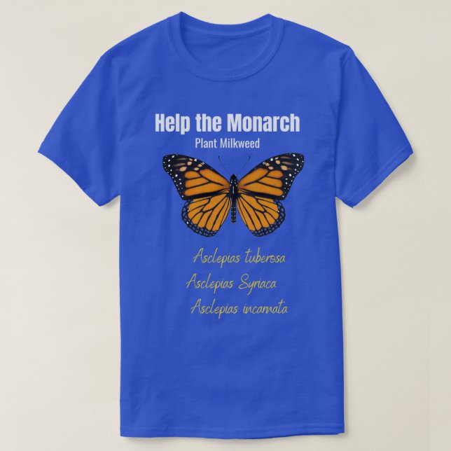 Monarch butterfly conservation design T-Shirt (Design Front)