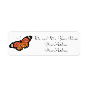Monarch Butterfly Custom Address Labels