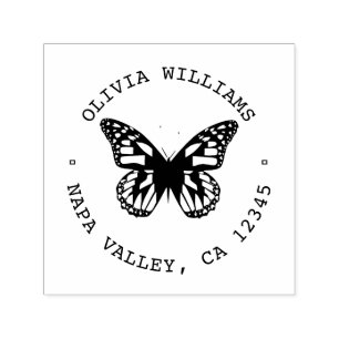 Monarch Butterfly,Custom Address Stamp