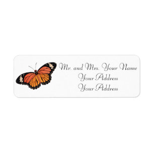 Monarch Butterfly Custom Avery Address Labels
