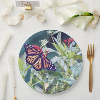 Monarch Butterfly custom paper plates