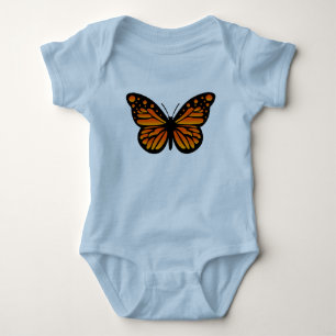 Monarch Butterfly Design - Baby Jersey Bodysuit