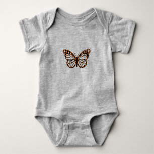 Monarch Butterfly Design - Baby Jersey Bodysuit