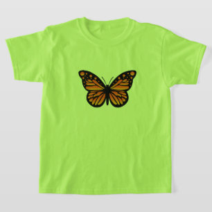 Monarch Butterfly Design - Girls' Basic T-Shirt