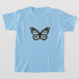 Monarch Butterfly Design - Girls' Basic T-Shirt