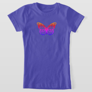 Monarch Butterfly Design - Girls' Fine Jersey T-Sh T-Shirt