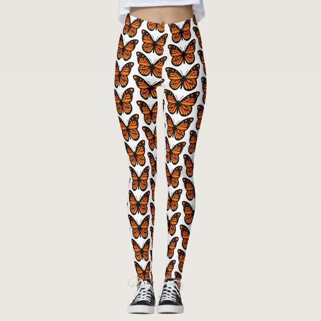 Monarch Butterfly Design - Leggings (Front)