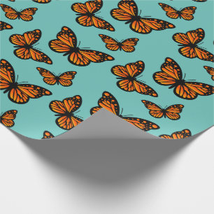 Monarch Butterfly Design - Matte Wrapping Paper