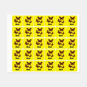 Monarch Butterfly Design - Small Square Clothing L