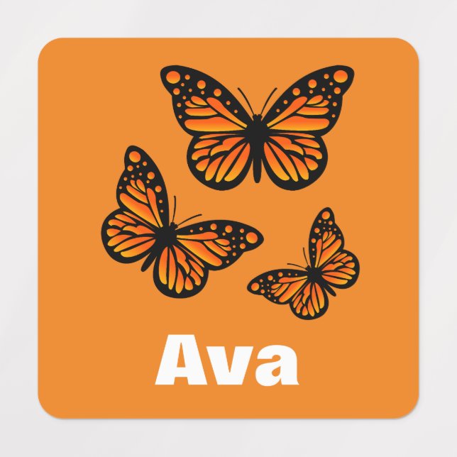 Monarch Butterfly Design - Small Square Clothing L (Design 2)