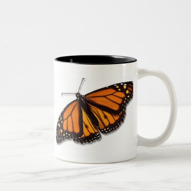 Monarch Butterfly Drinkware Two-Tone Coffee Mug (Right)