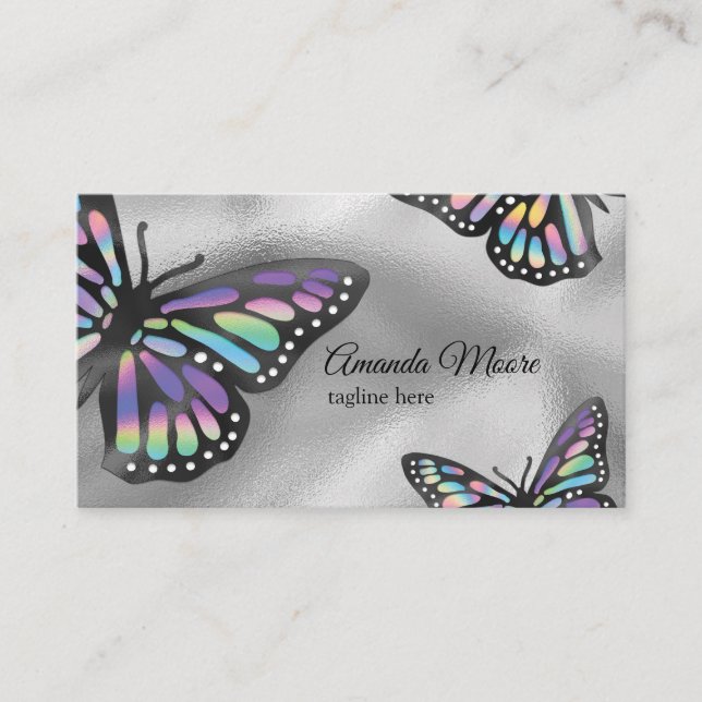monarch butterfly event planner life coach business card (Front)