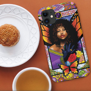 Monarch Butterfly Fairy Purple Floral iPhone 11 Case