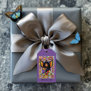 Monarch Butterfly Fairy Purple Floral Gift Tags