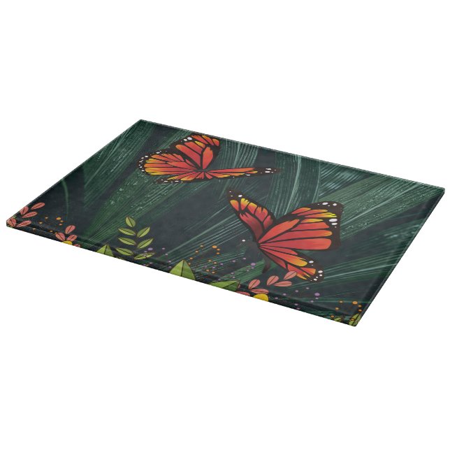 Monarch Butterfly Feb 6_21 Cutting Board (Corner)