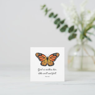 Monarch Butterfly Flat card God is within her