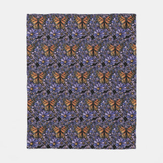 Monarch Butterfly Fleece Blanket