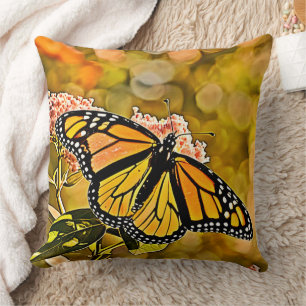  Monarch Butterfly Garden Art Cushion