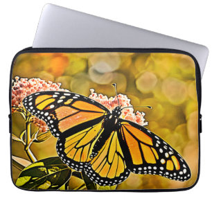  Monarch Butterfly Garden Art Laptop Sleeve