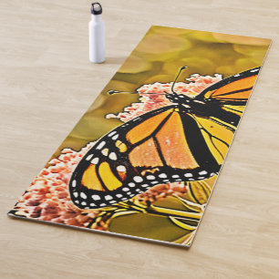  Monarch Butterfly Garden Art Yoga Mat
