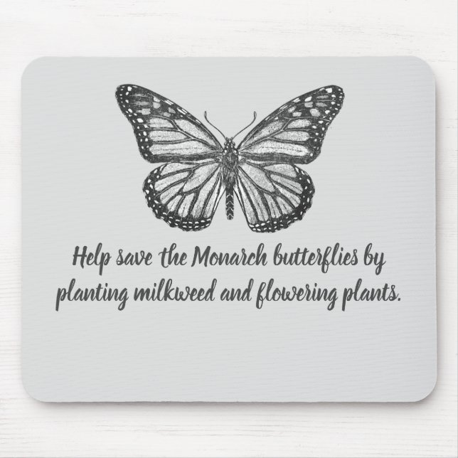 Monarch butterfly gel mouse pad (Front)
