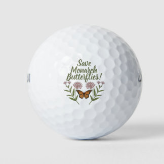Monarch Butterfly Golf Balls