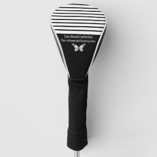 Monarch butterfly golf head cover