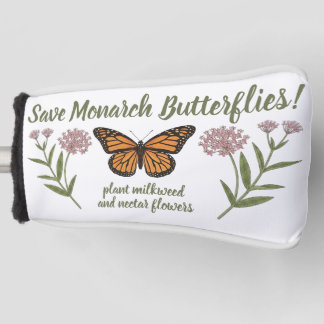 Monarch Butterfly Golf Head Cover
