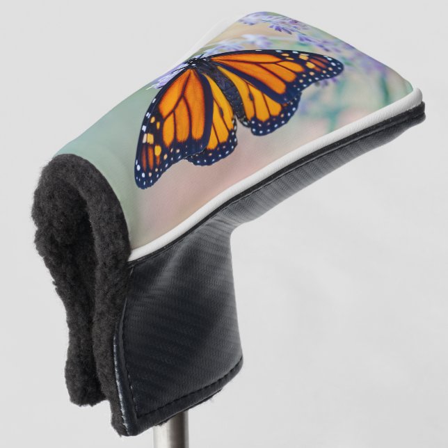 Monarch Butterfly Golf Head Cover (3/4 Front)