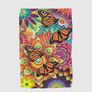 Monarch Butterfly Golf Towel